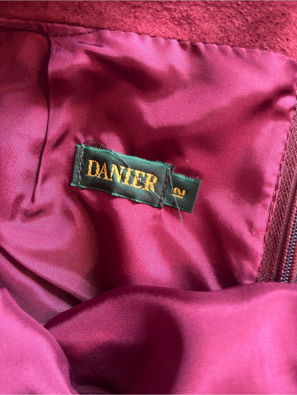 Danier Burgundy Midi Skirt - Picture 8 of 11